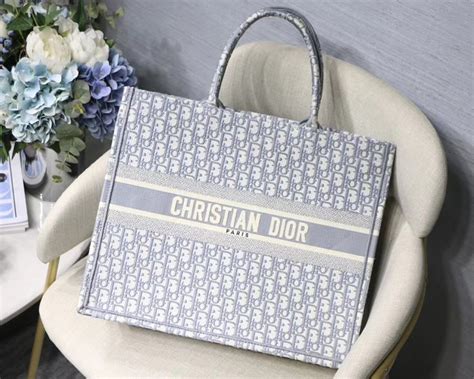 dior grey tote|dior shopping tote.